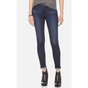 AG Adriano Goldschmied Dark WashThe Legging Super Skinny Ankle Jeans Size 25R